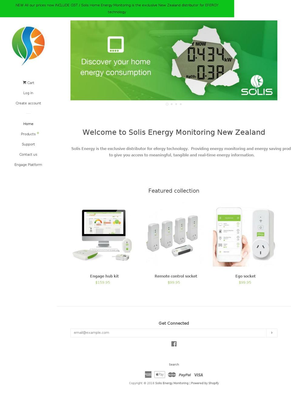 solisenergy.co.nz shopify website screenshot