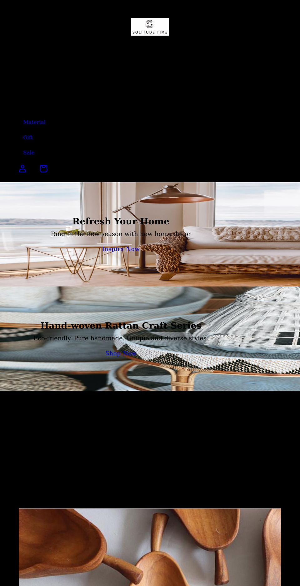 solitudetime.com shopify website screenshot