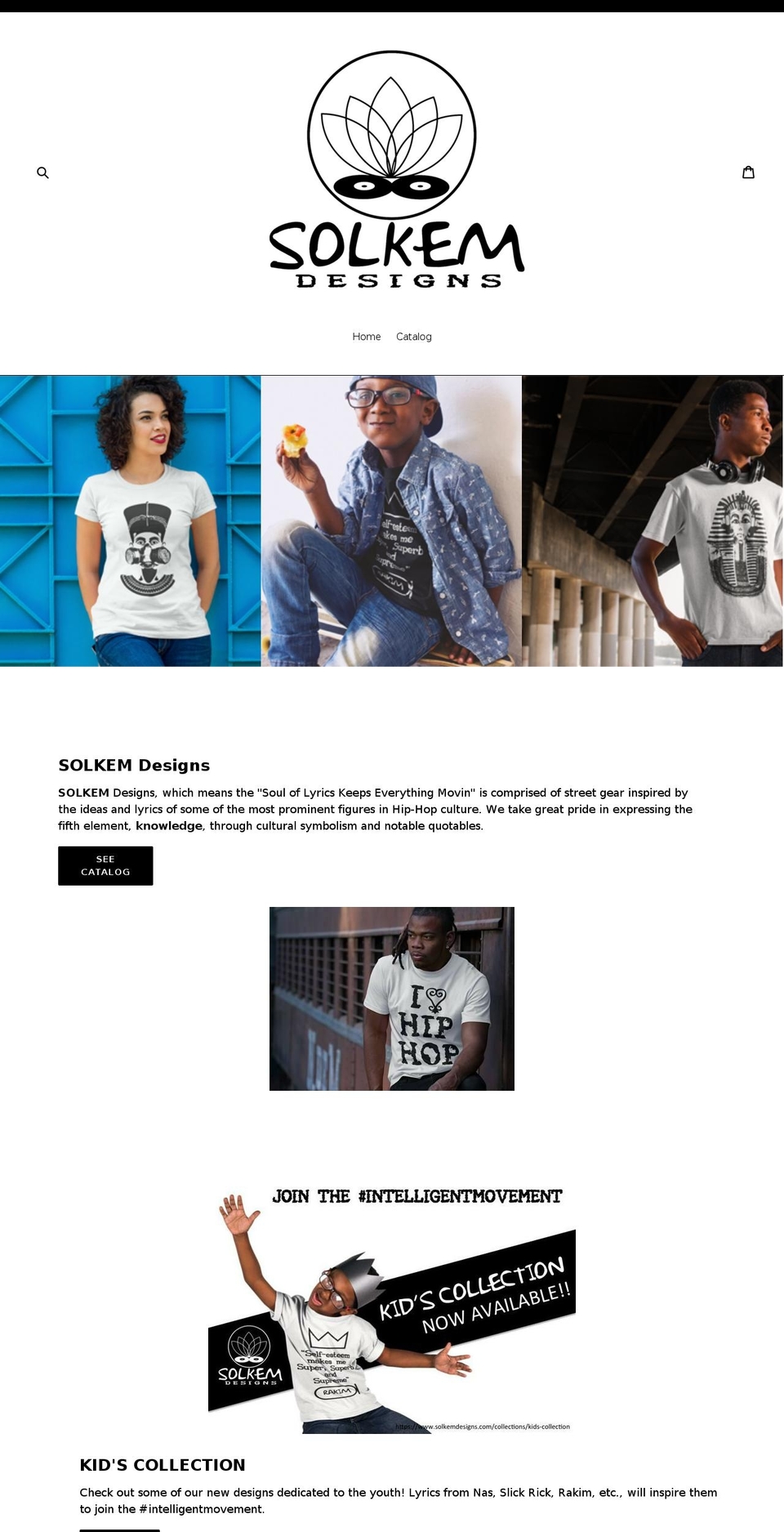 solkemdesigns.com — Shopify storefront screenshot