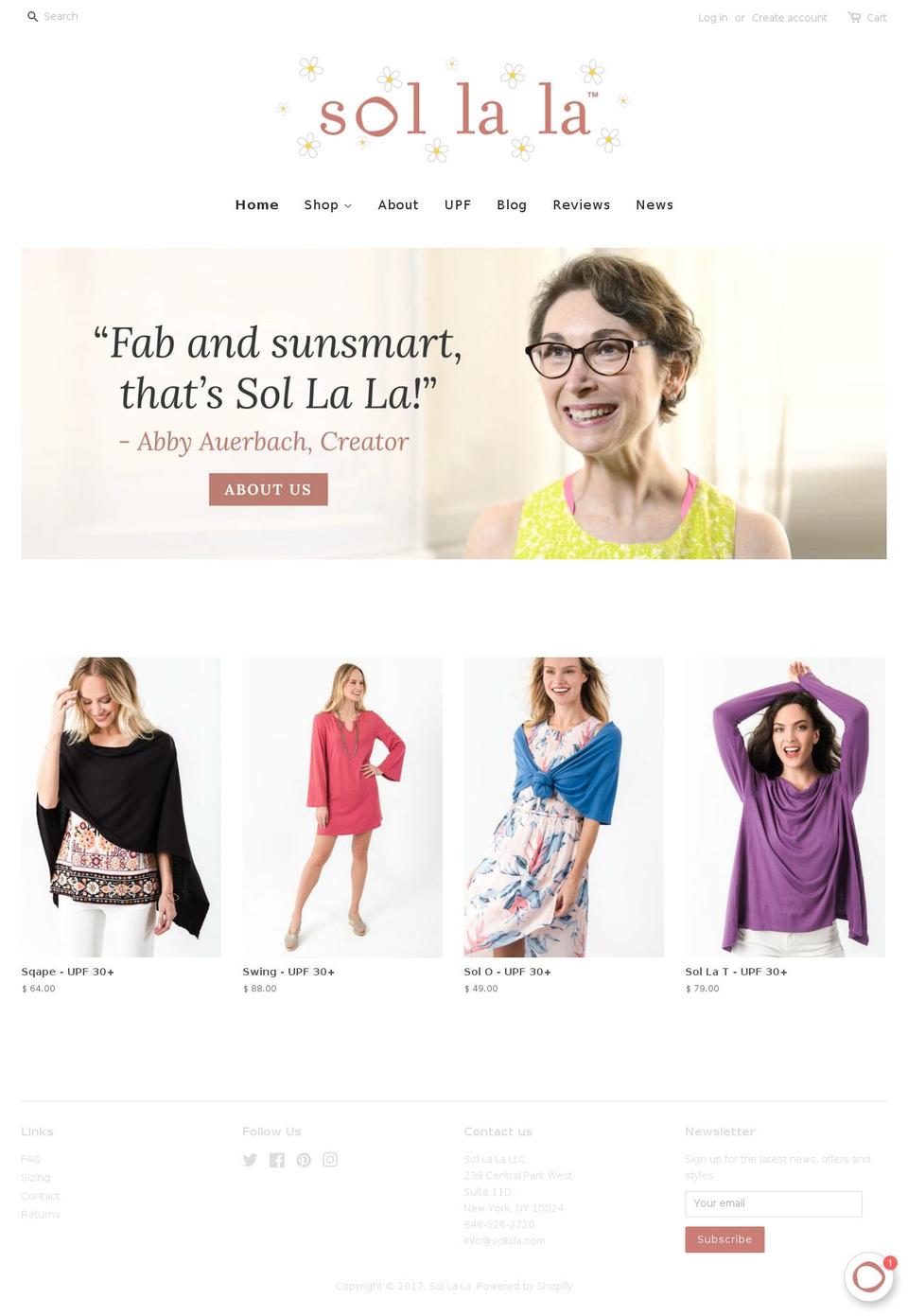 sollala.com shopify website screenshot