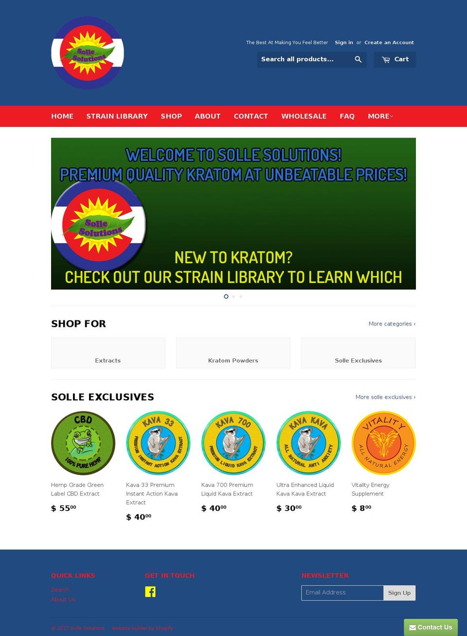 sollesolutions.com shopify website screenshot