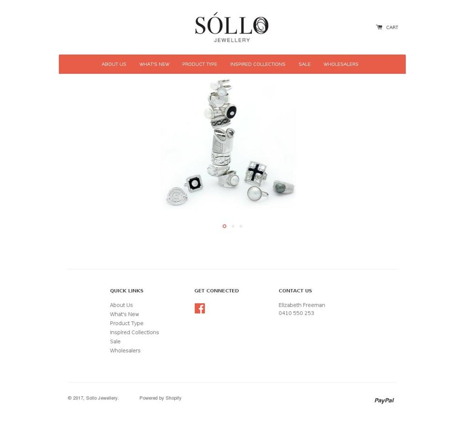 sollo.com.au shopify website screenshot