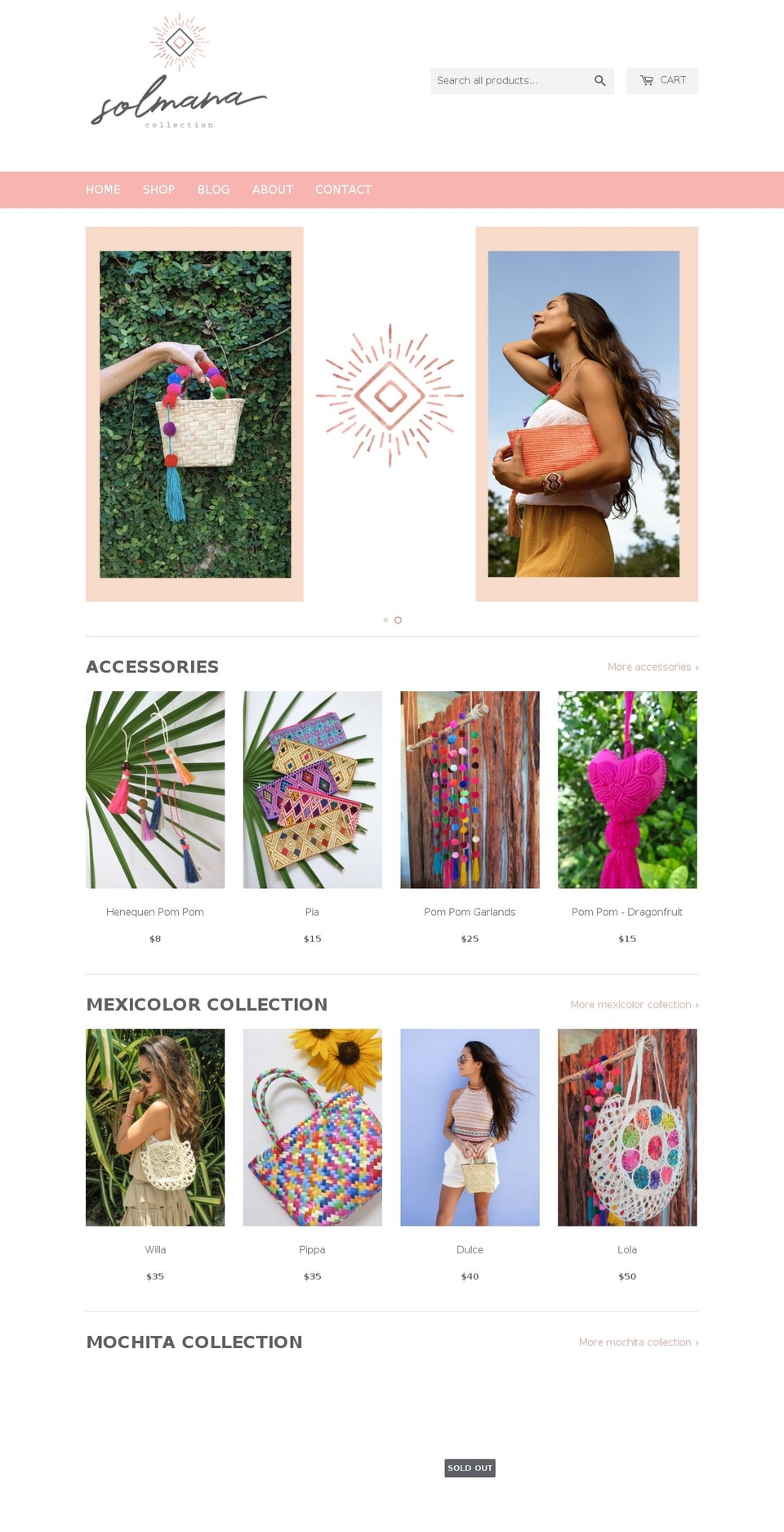 solmanacollection.com — Shopify storefront screenshot