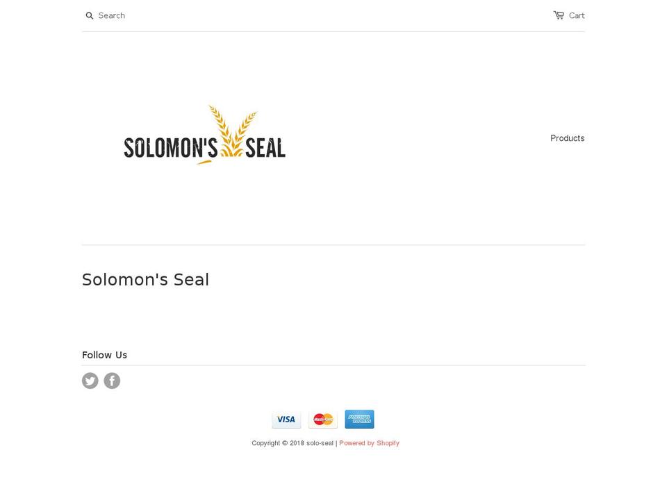 solo-seal.com shopify website screenshot