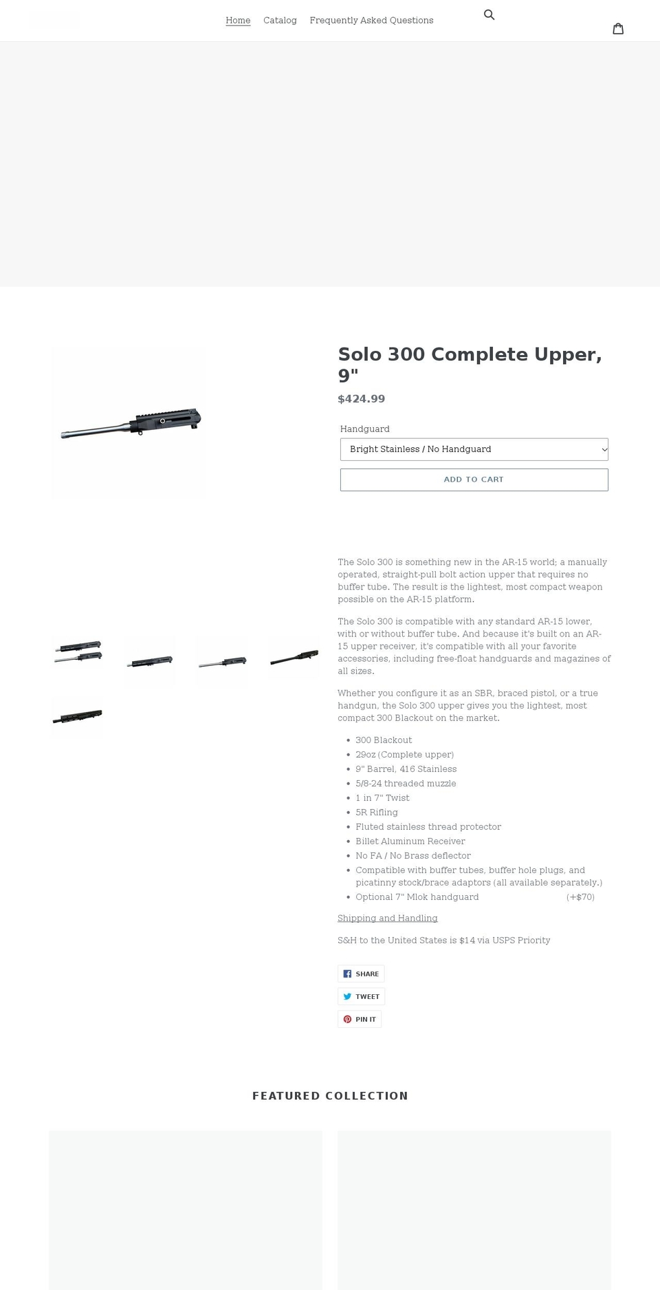 solo300.com shopify website screenshot