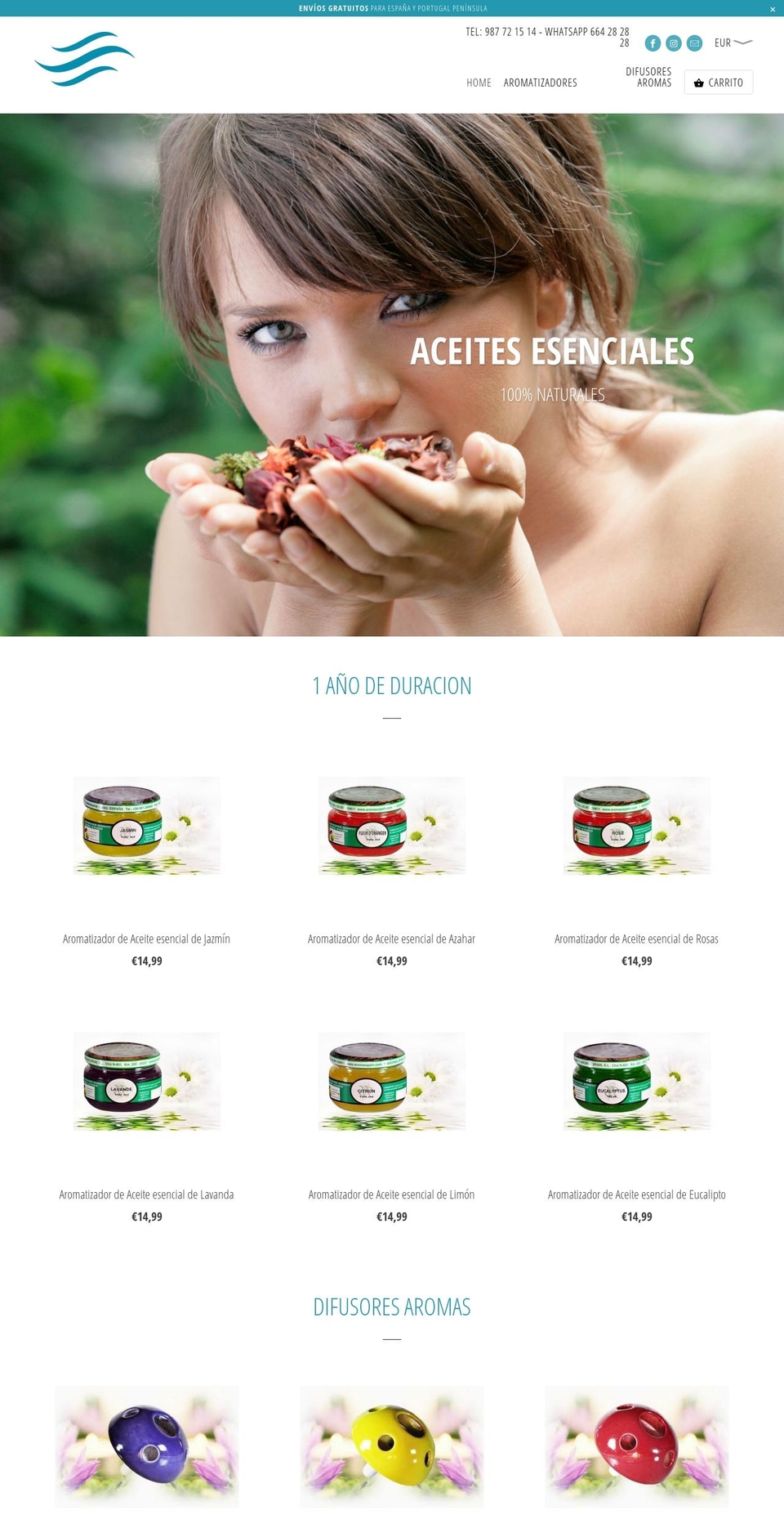 soloaromas.com shopify website screenshot