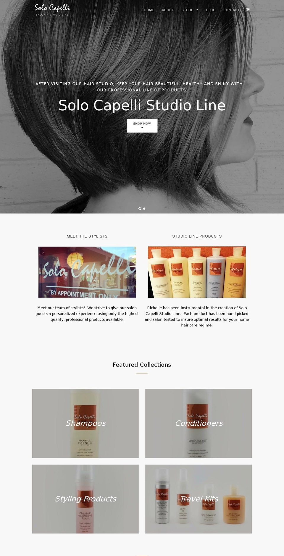 solocapelli.com — Shopify storefront screenshot
