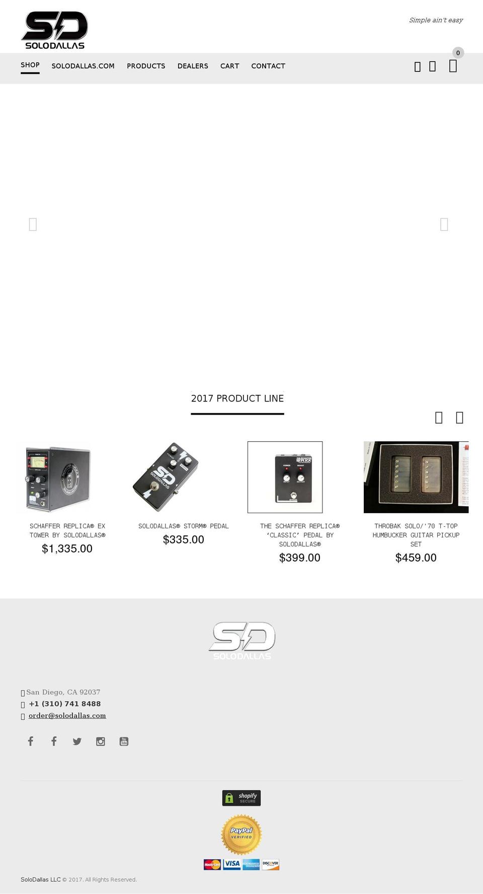 solodallas-shop.com shopify website screenshot
