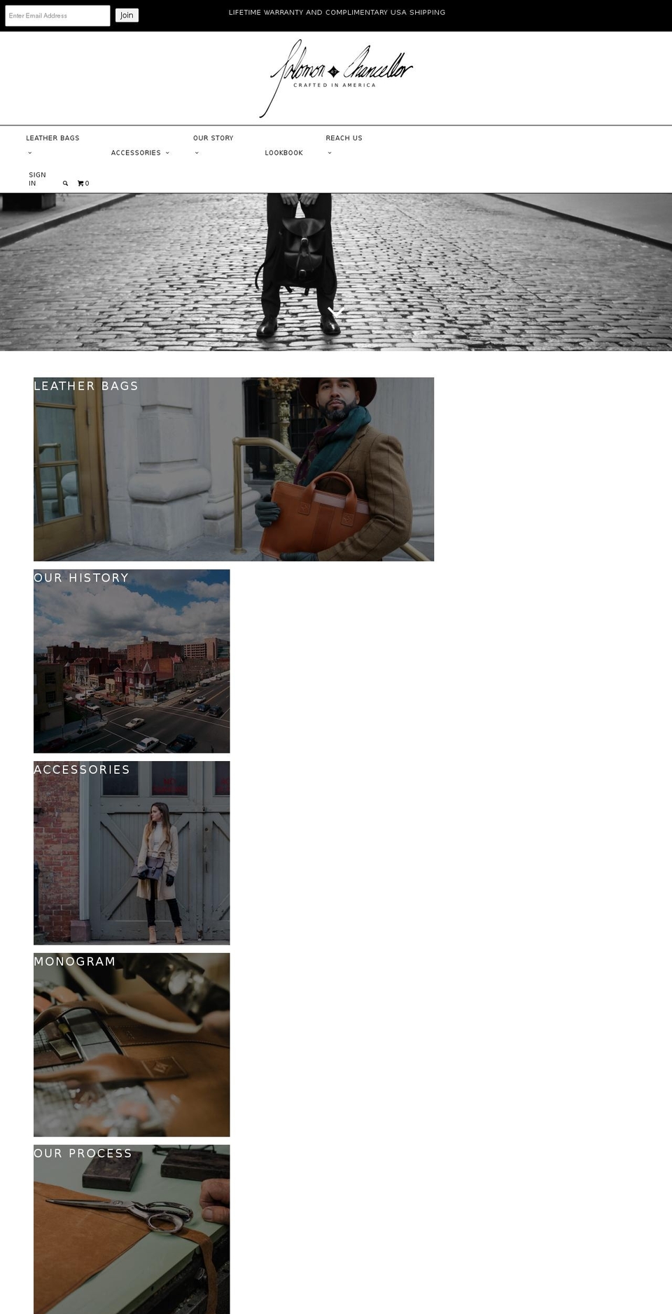 solomonchancellor.com shopify website screenshot