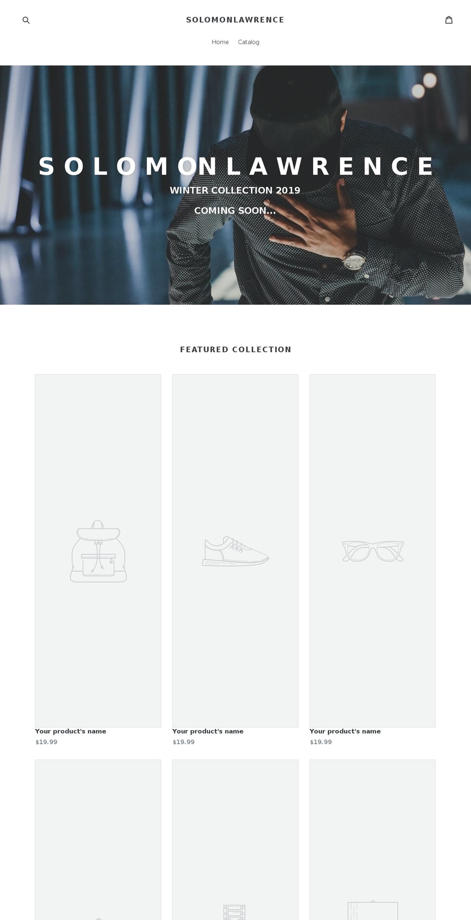 solomonlawrence.com shopify website screenshot