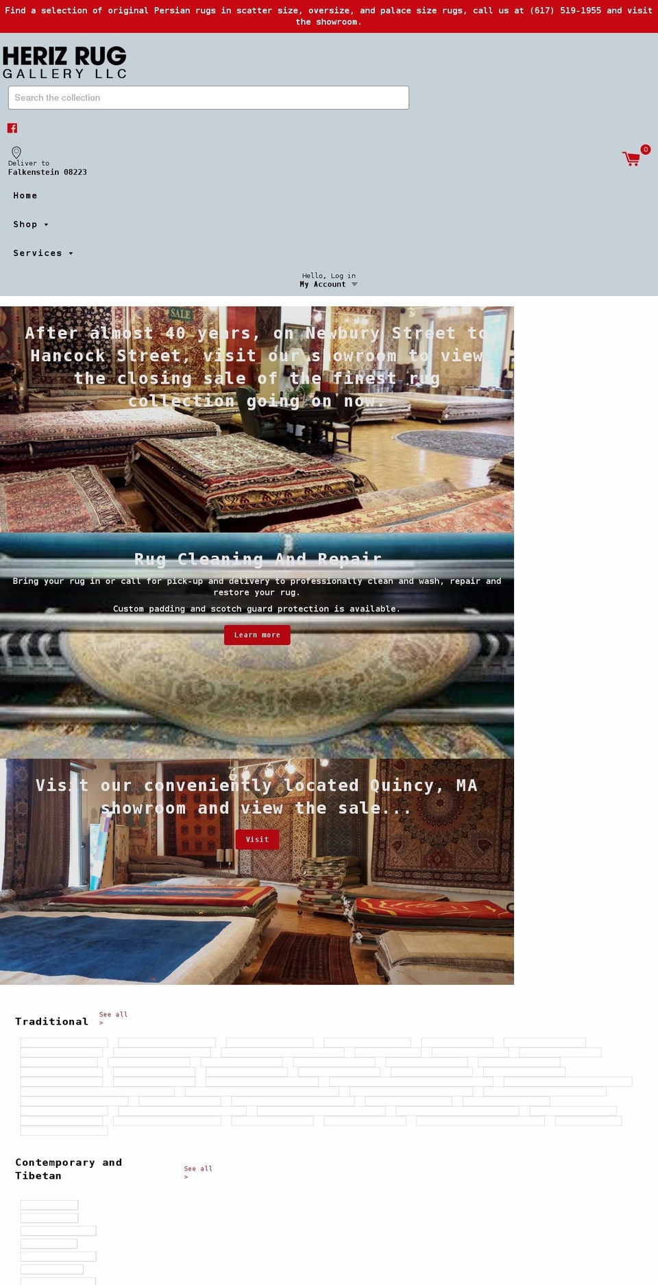 solomonrugs.com shopify website screenshot