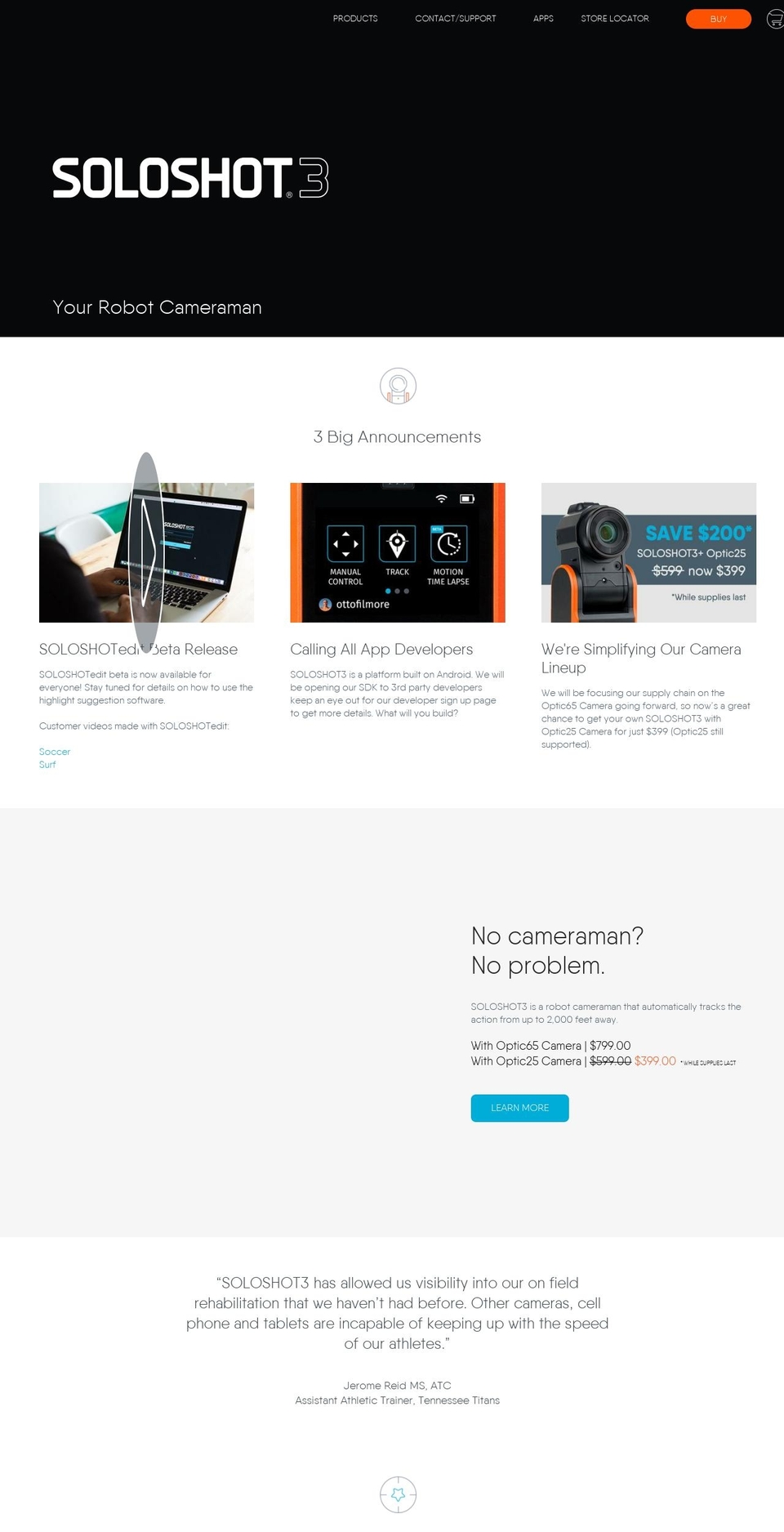 soloshothd.com — Shopify storefront screenshot