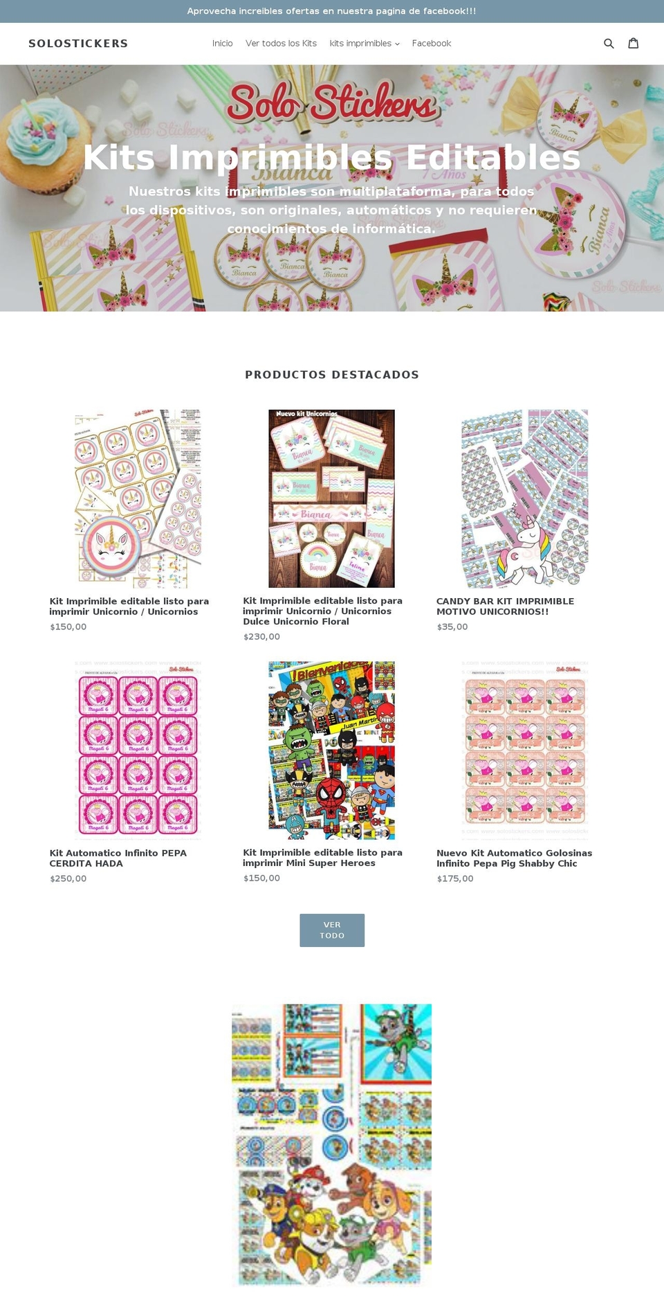 solostickers.com — Shopify storefront screenshot
