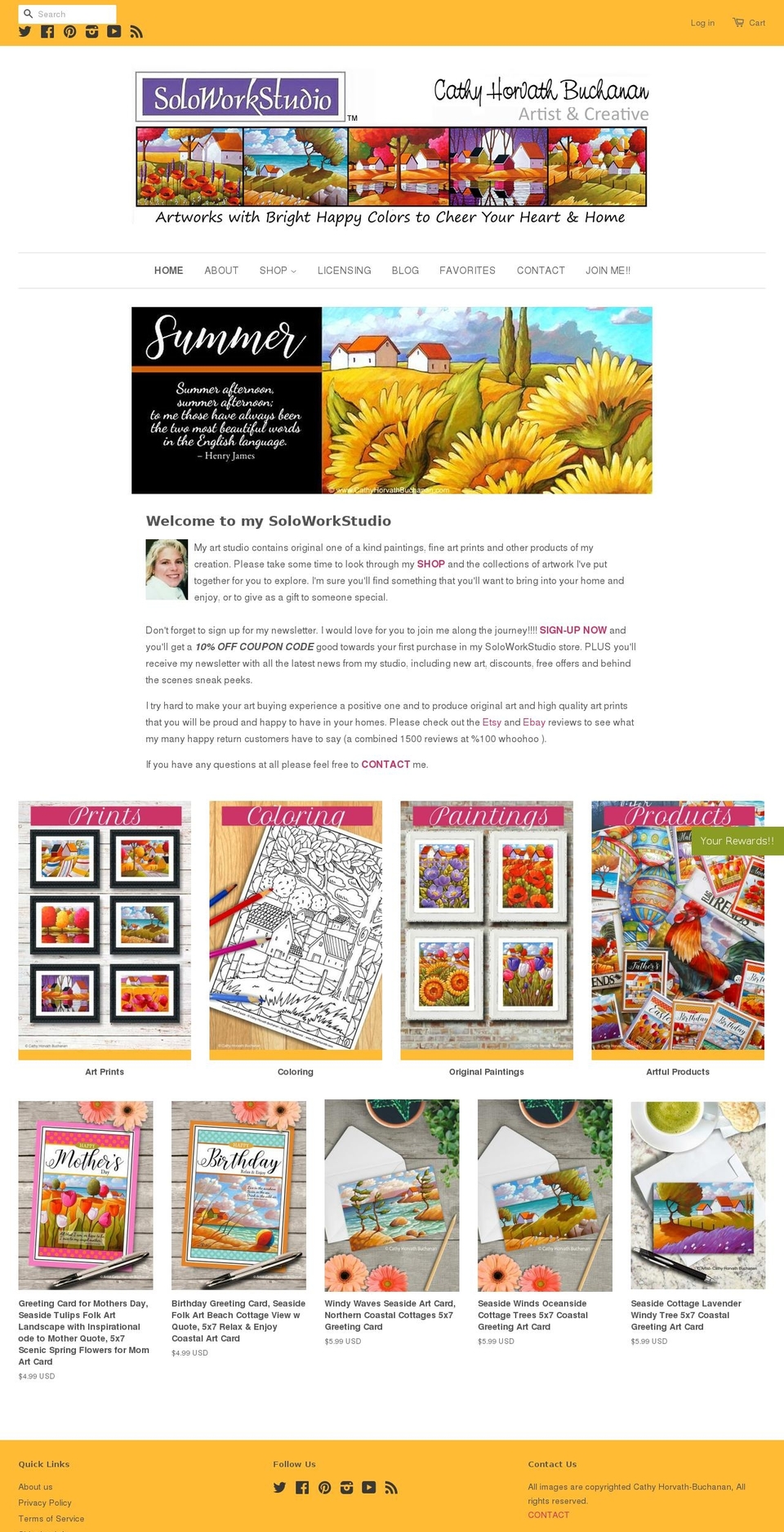 soloworkstudio.com — Shopify storefront screenshot