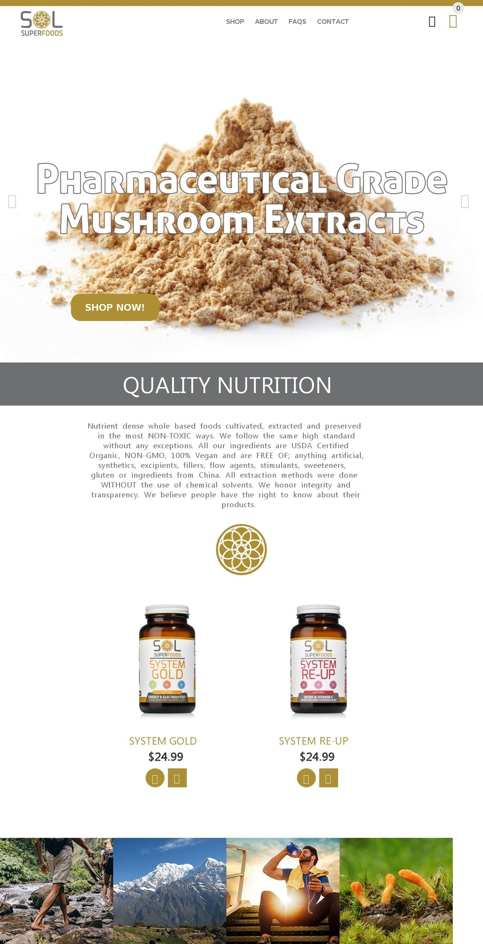 solsuperfoods.com — Shopify storefront screenshot
