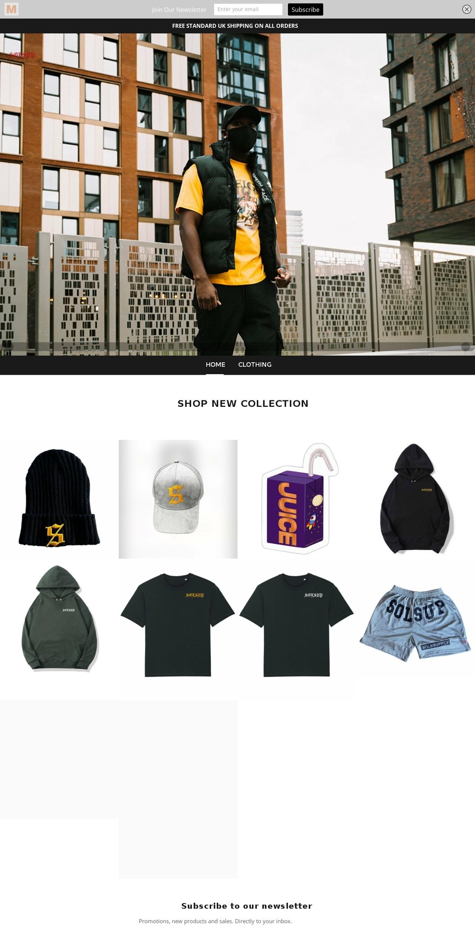 solsupply.co.uk shopify website screenshot