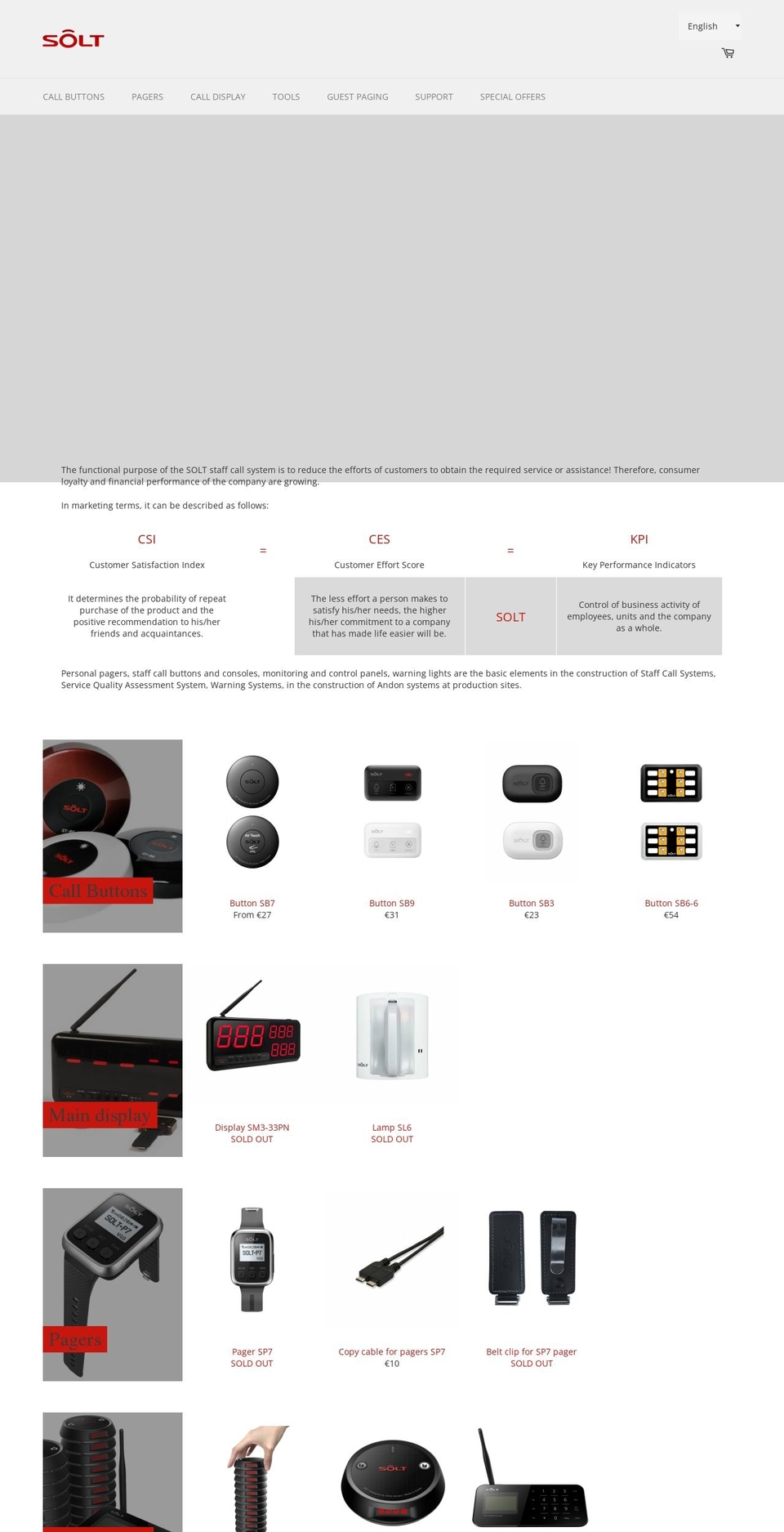 solteurope.com — Shopify storefront screenshot
