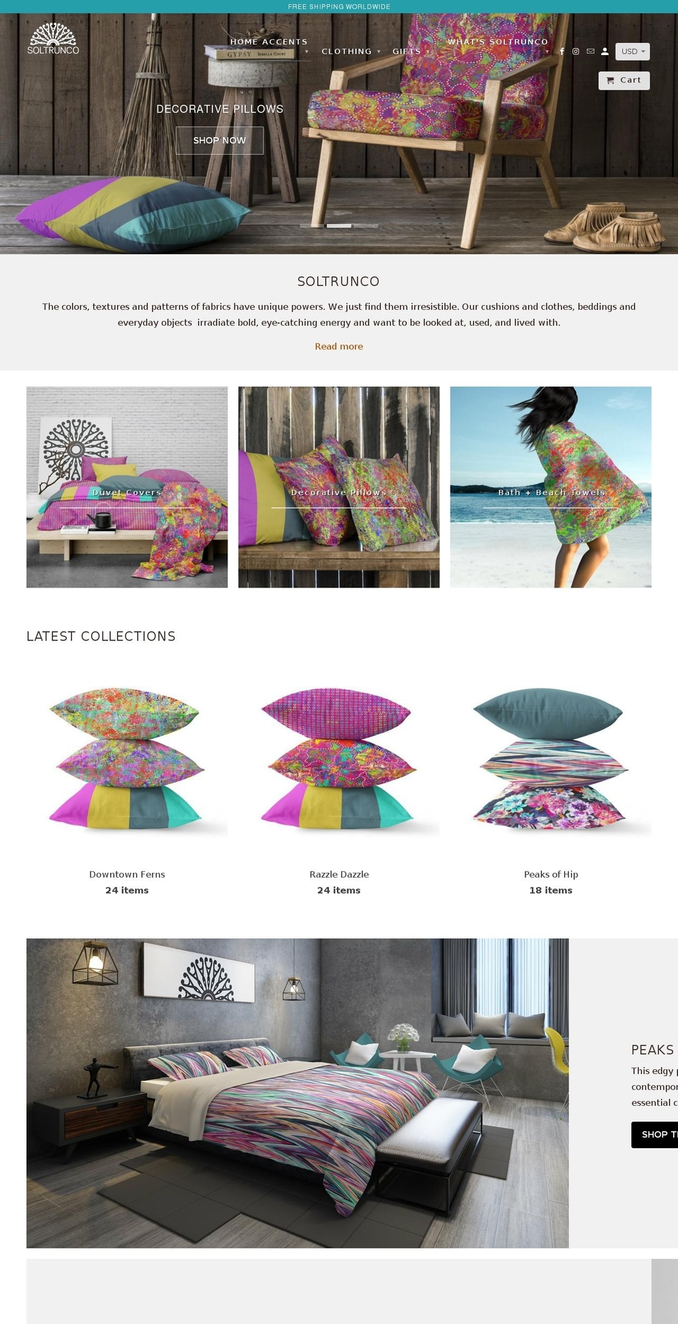 soltrunco.com — Shopify storefront screenshot