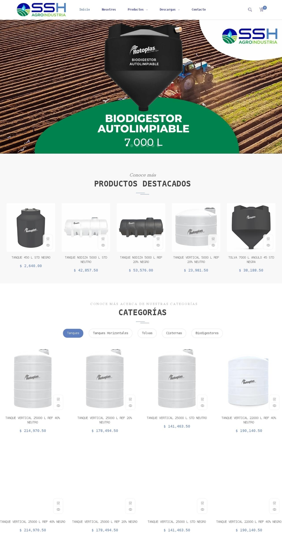 solucionesagroindustriales.com.mx shopify website screenshot