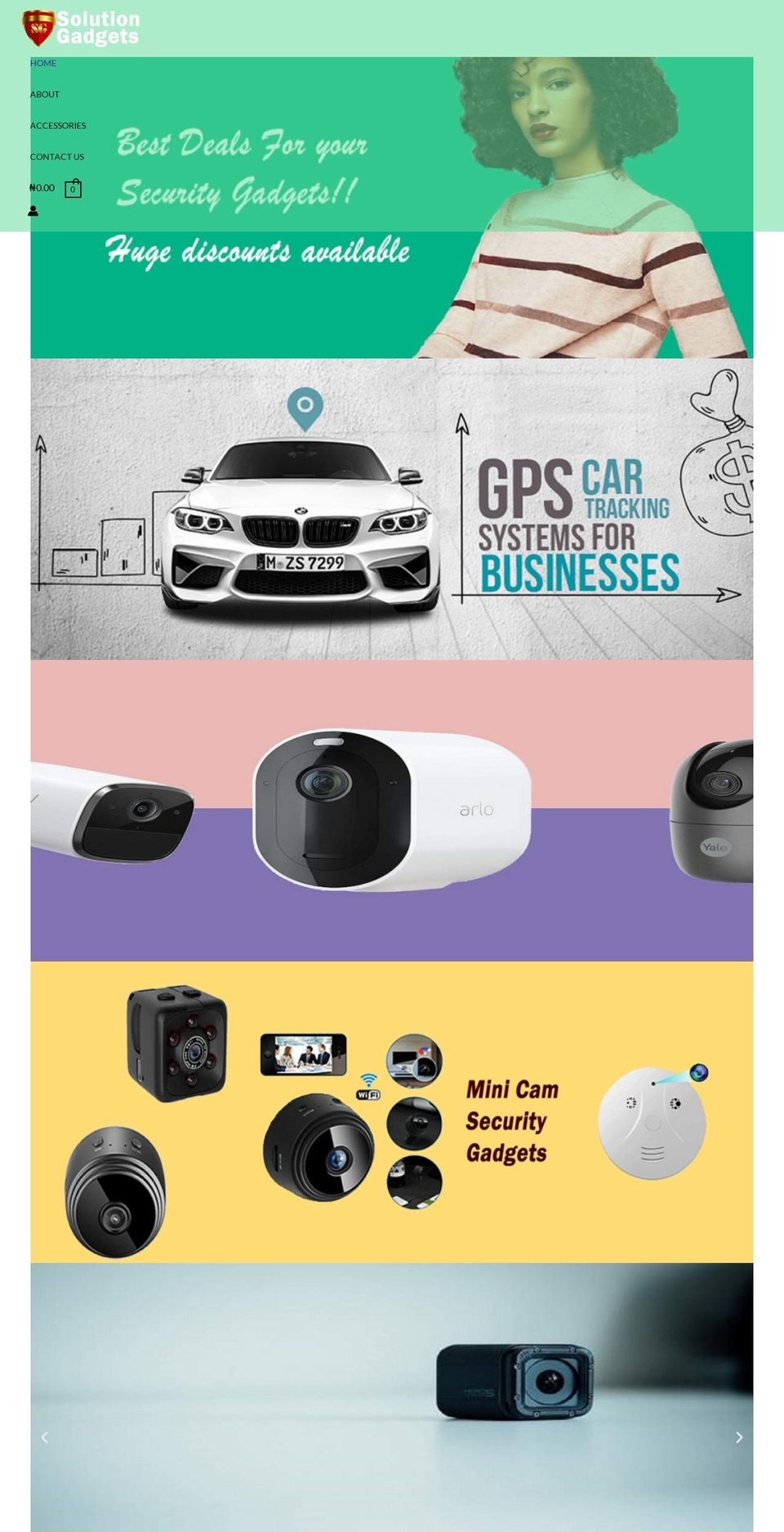 solution-gadgets.com — Shopify storefront screenshot