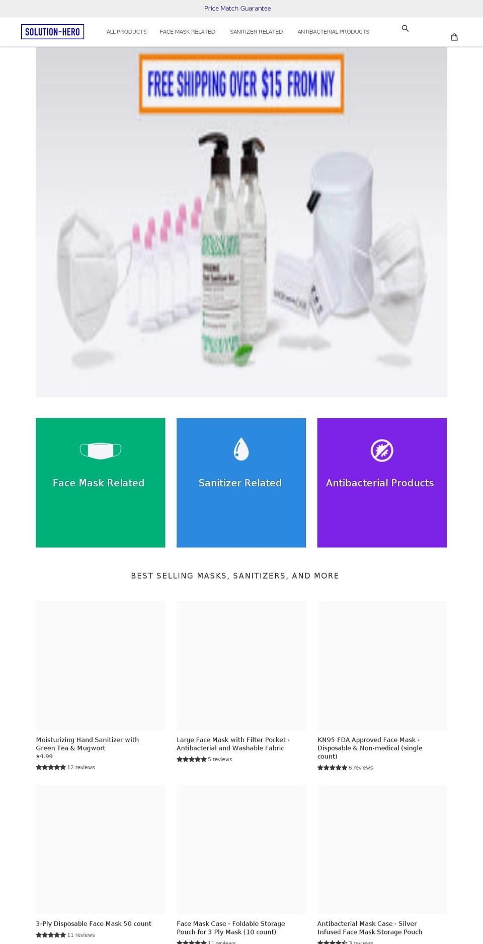 solution-hero.com shopify website screenshot