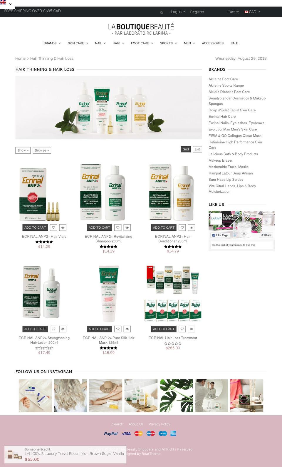 Hoffman_ml Shopify theme site example solutionpertedecheveux.com