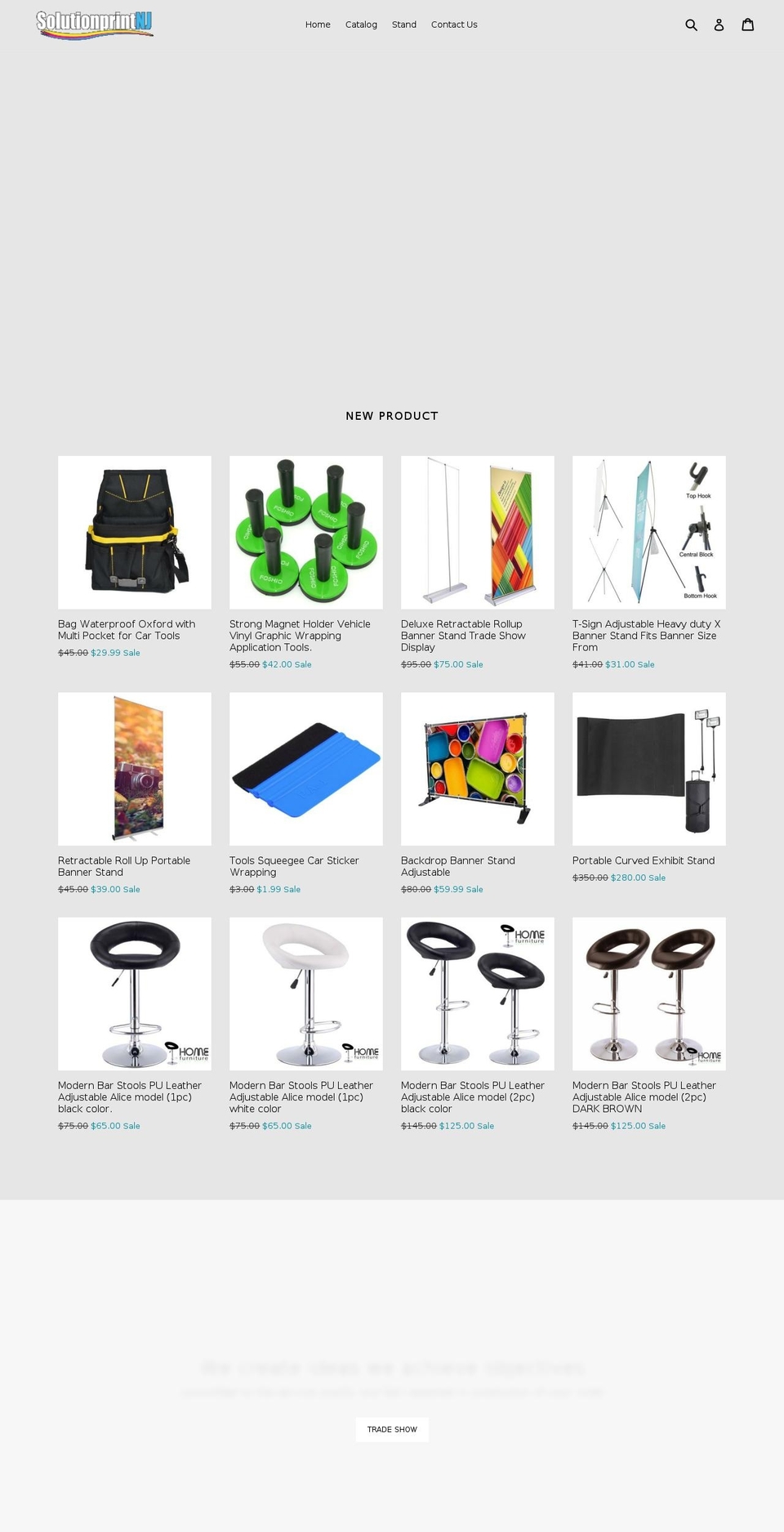 solutionprintnj.com shopify website screenshot