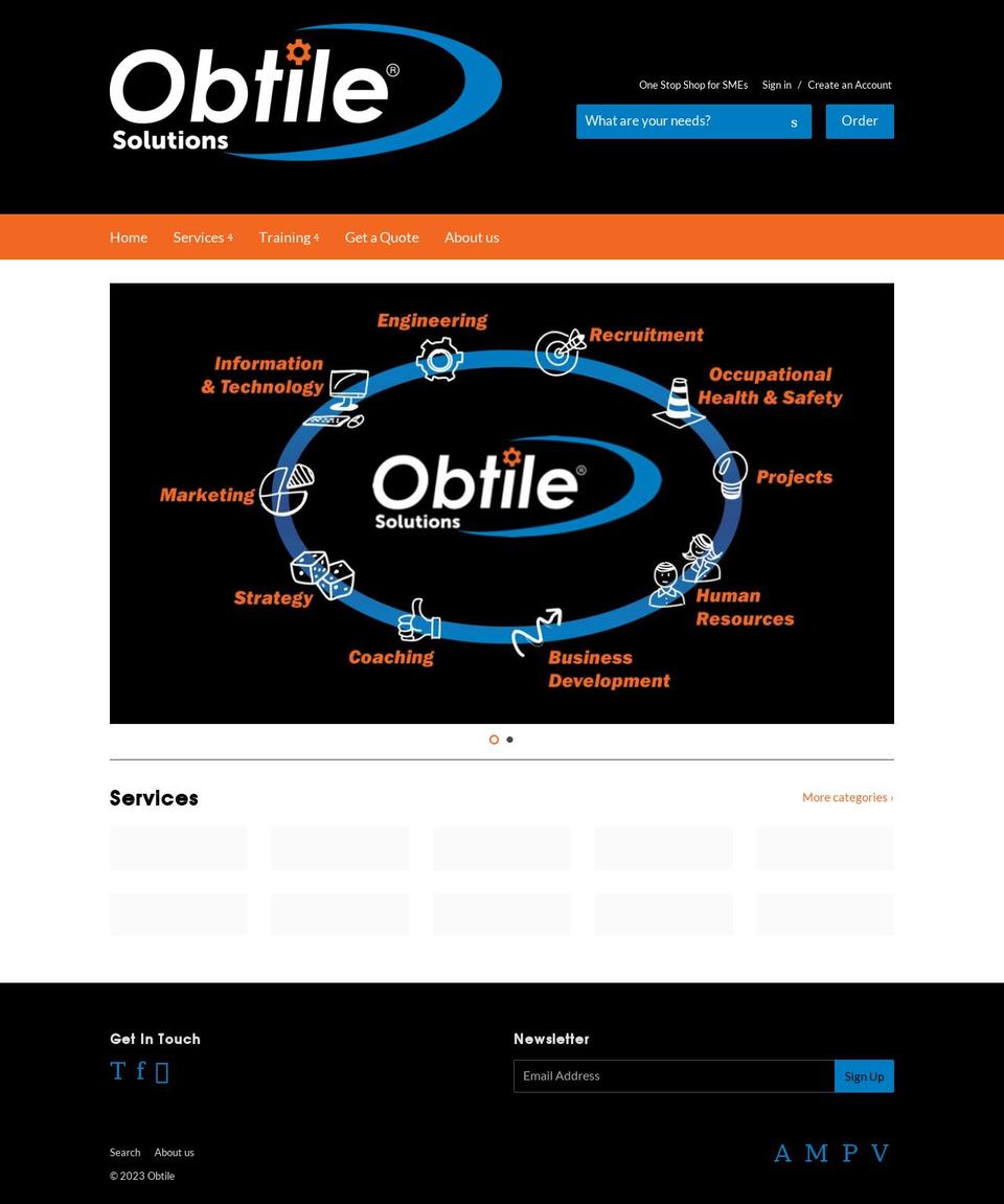 solutions.obtile.com.au shopify website screenshot