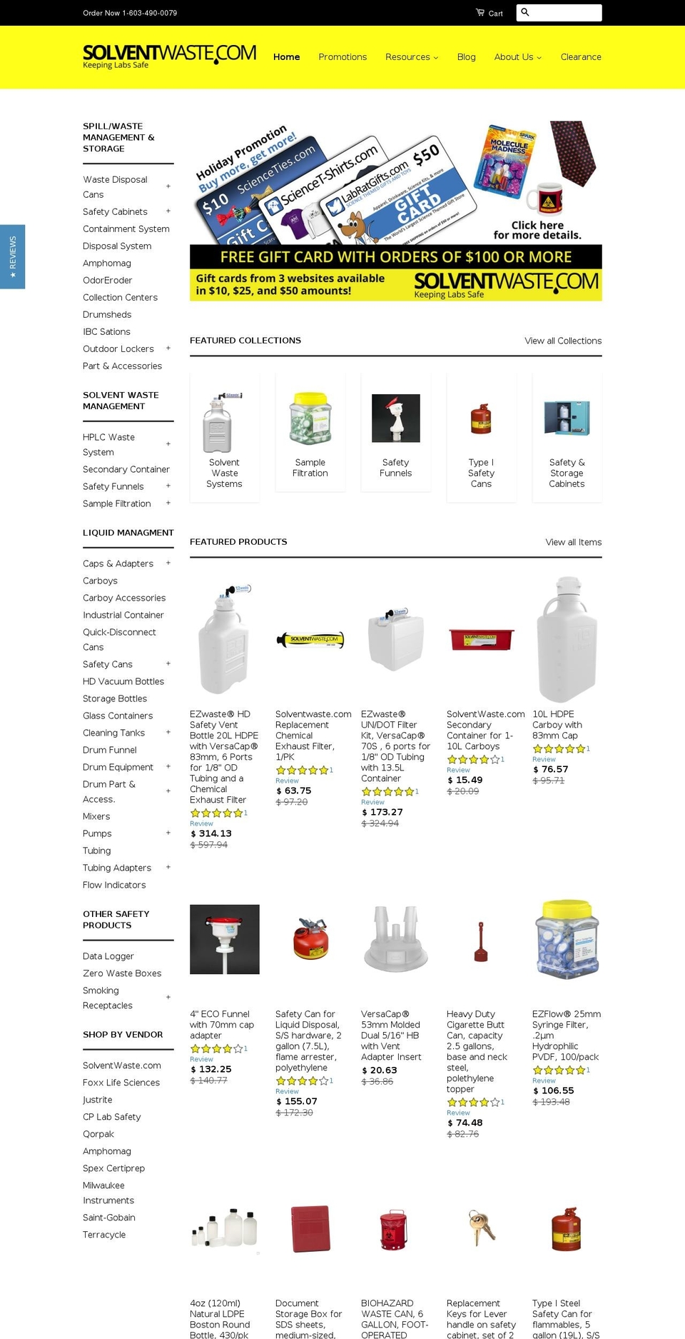 solventwaste.com shopify website screenshot