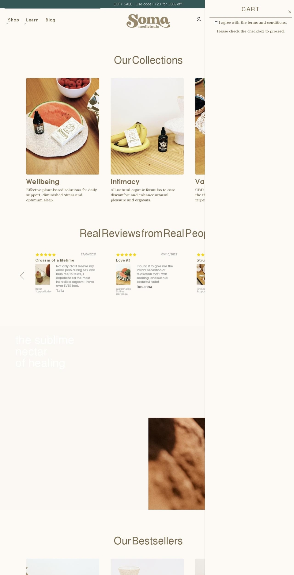 somamedicinals.com shopify website screenshot