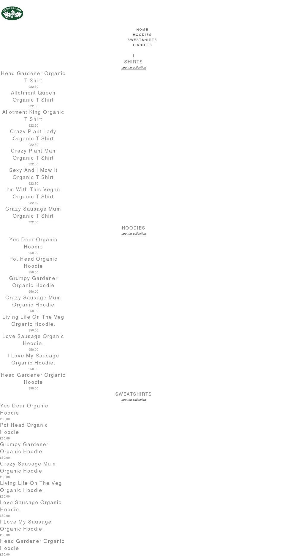 somanicorganic.com shopify website screenshot