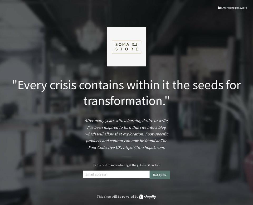 somarestore.com — Shopify storefront screenshot