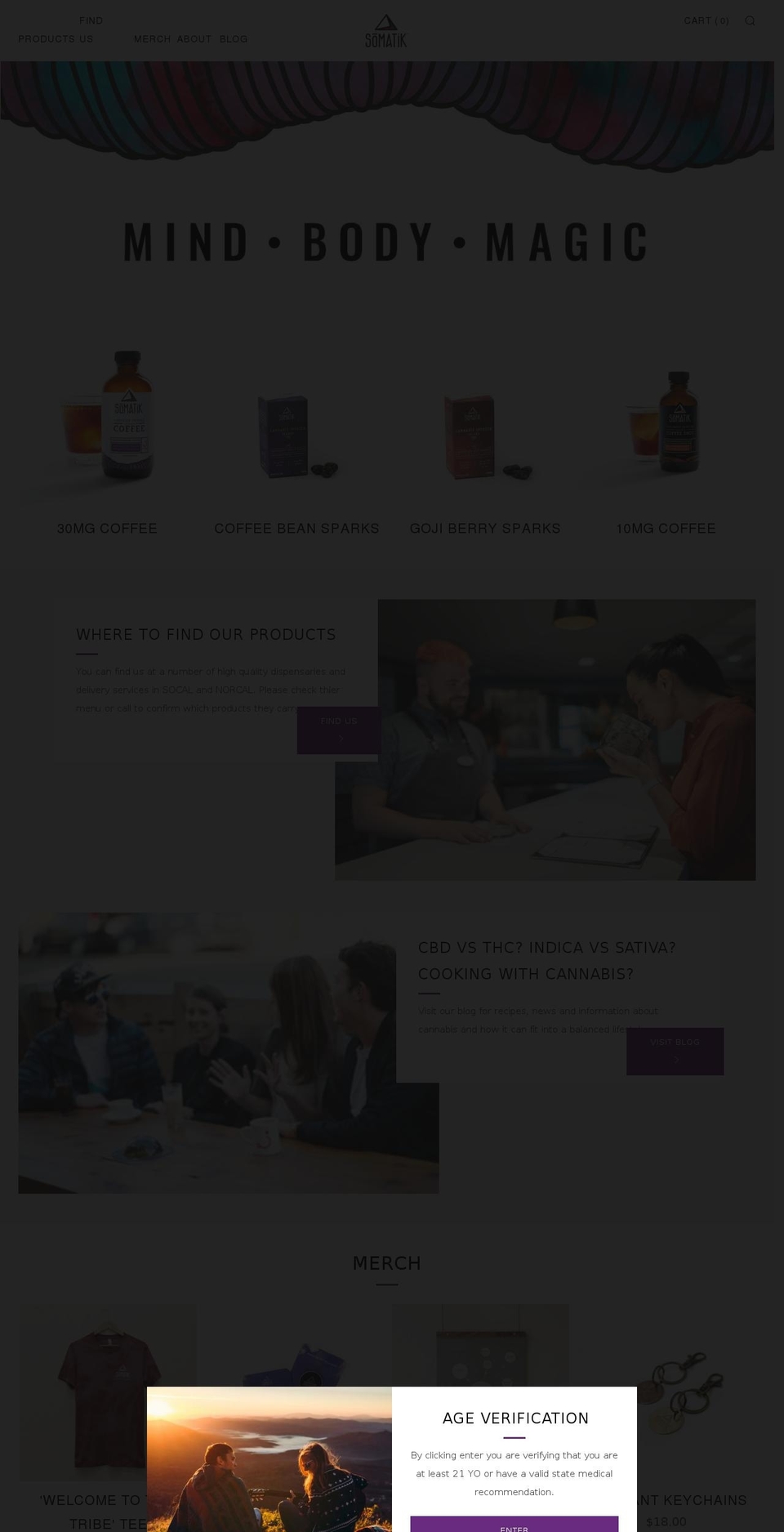 somatik.us shopify website screenshot