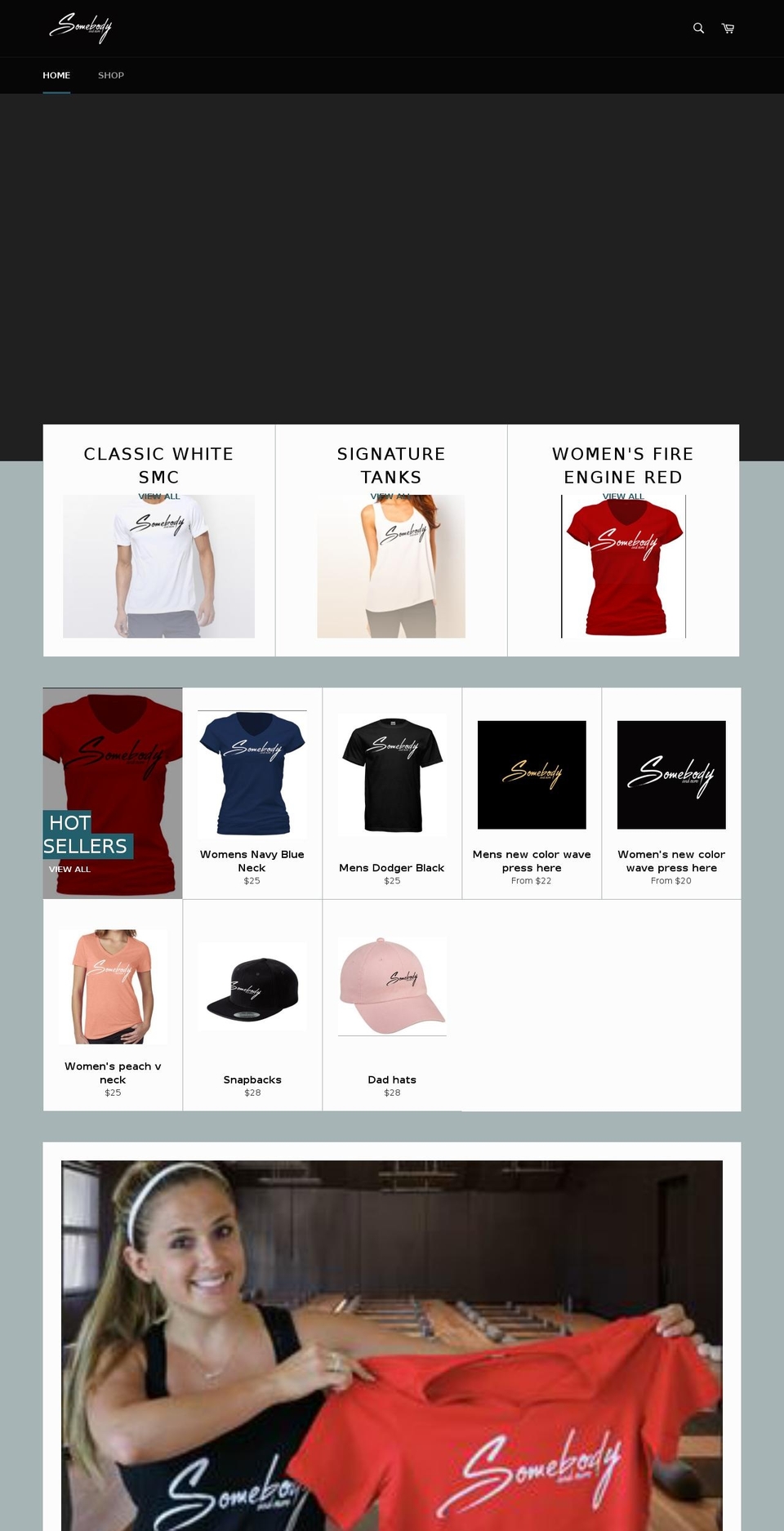 somebodyandmore.com — Shopify storefront screenshot