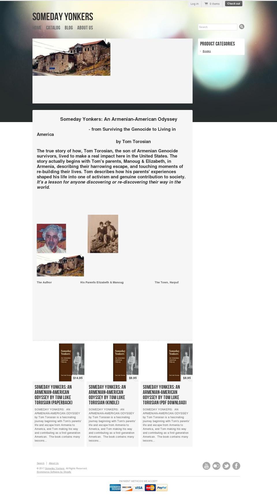 somedayyonkers.com shopify website screenshot