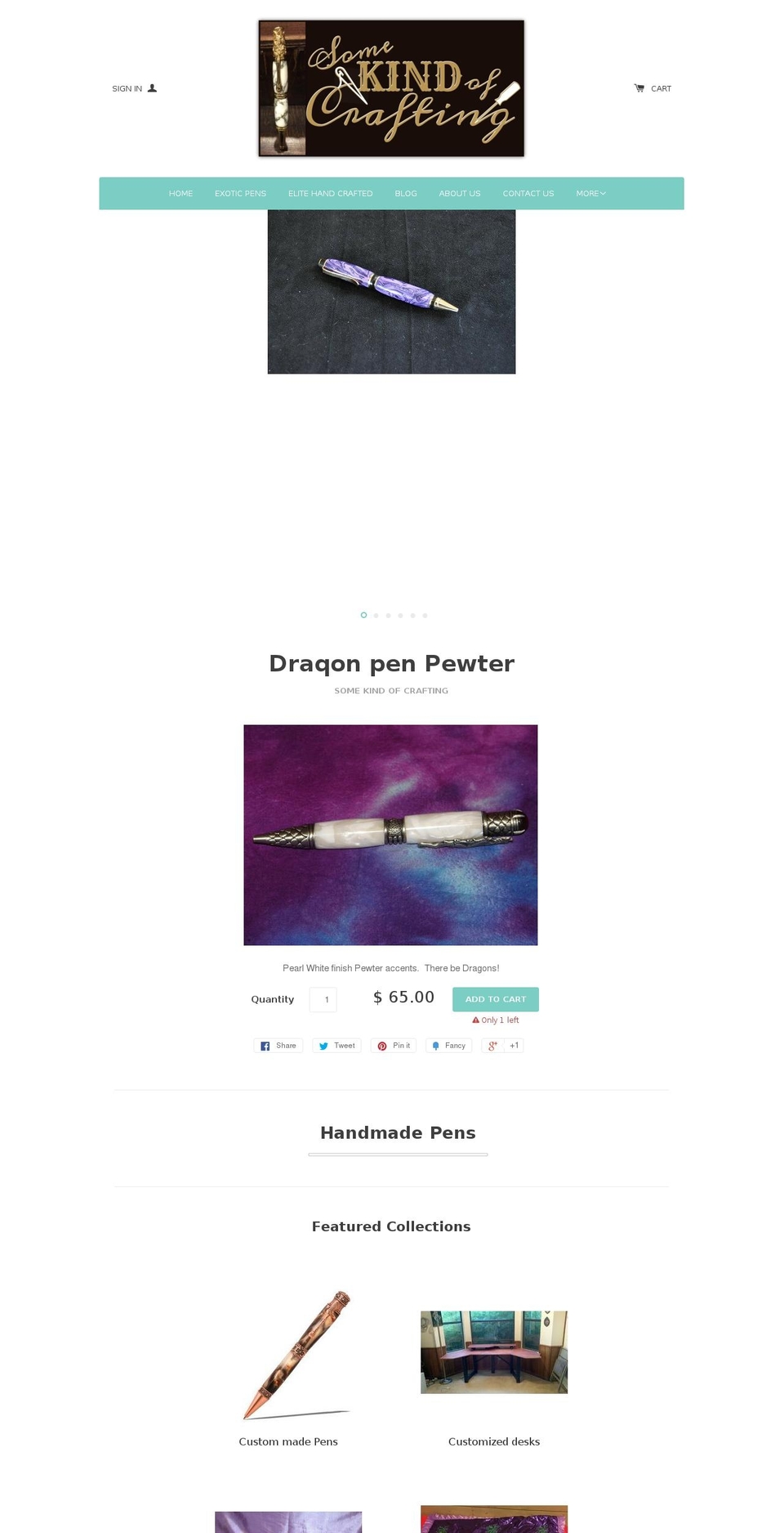 somekindofcrafting.com shopify website screenshot
