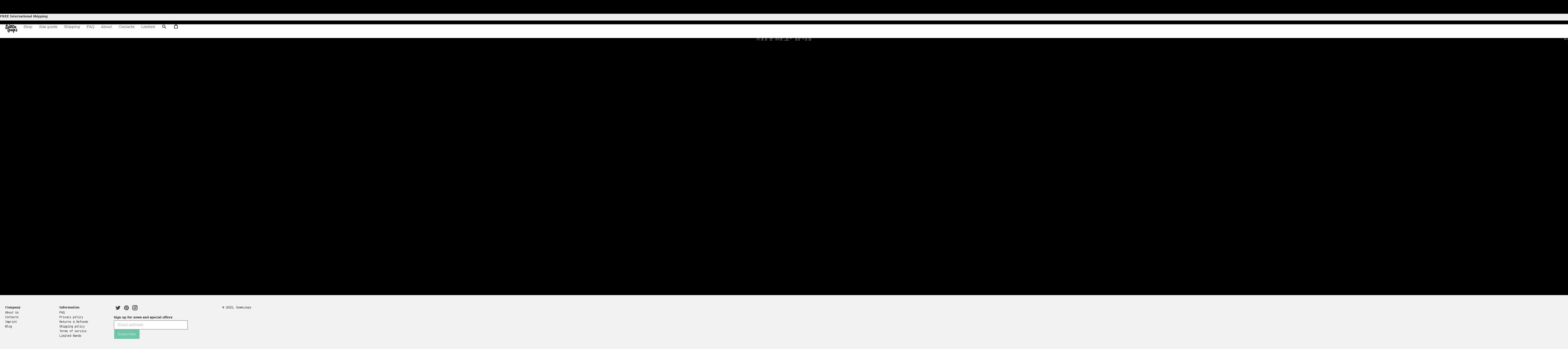 someloops.com shopify website screenshot
