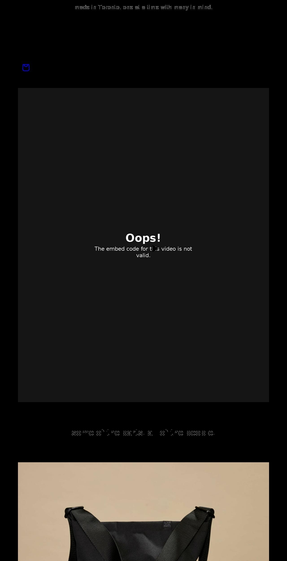 someoftheparts.ca shopify website screenshot