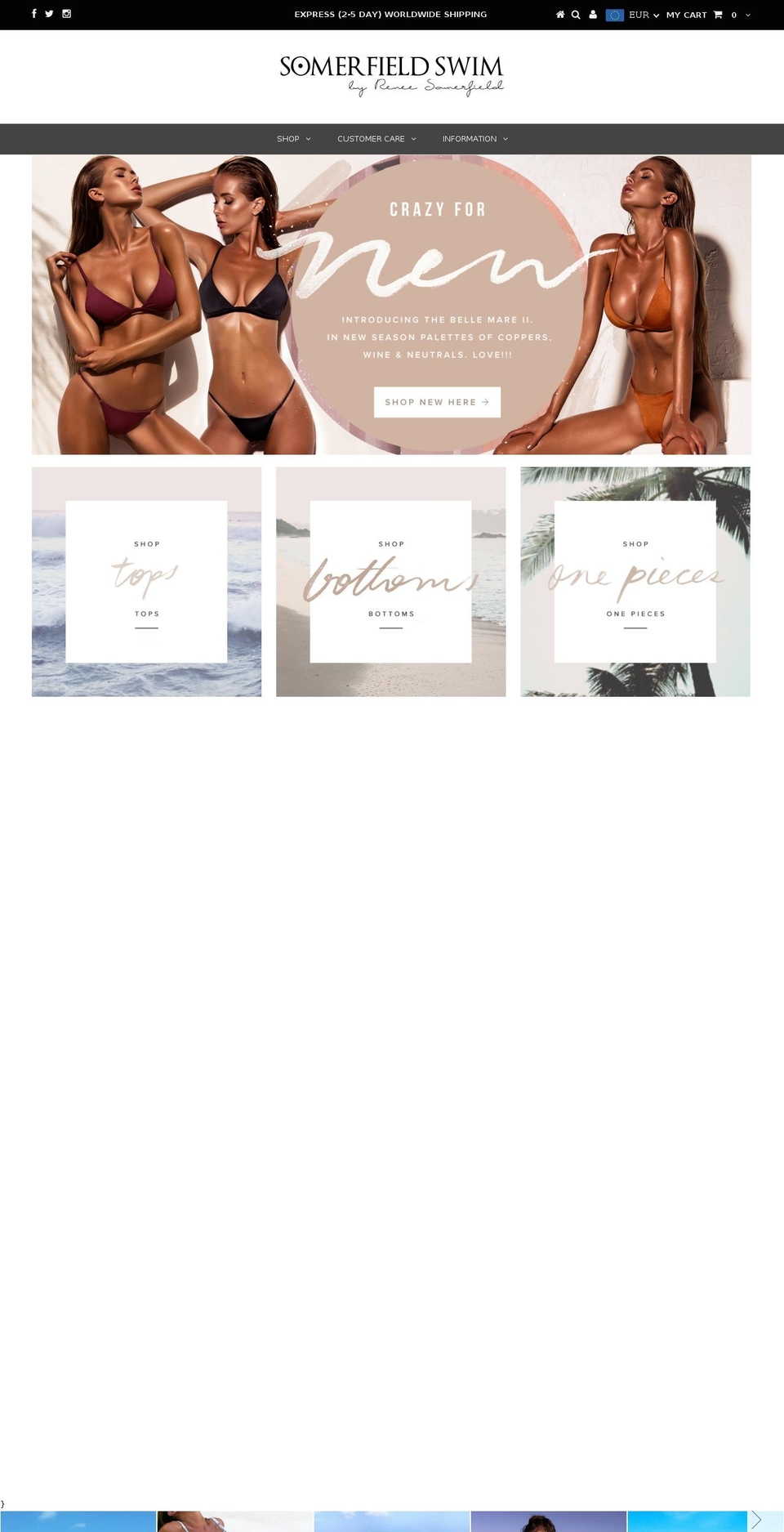 somerfieldswim.com shopify website screenshot
