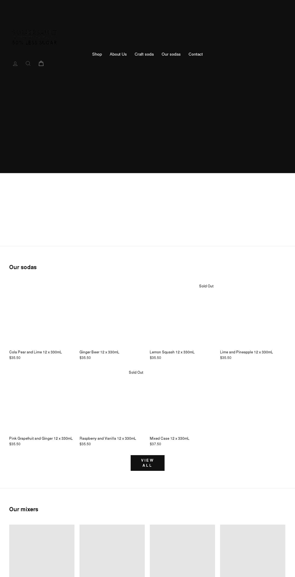 somersaultsoda.com.au shopify website screenshot