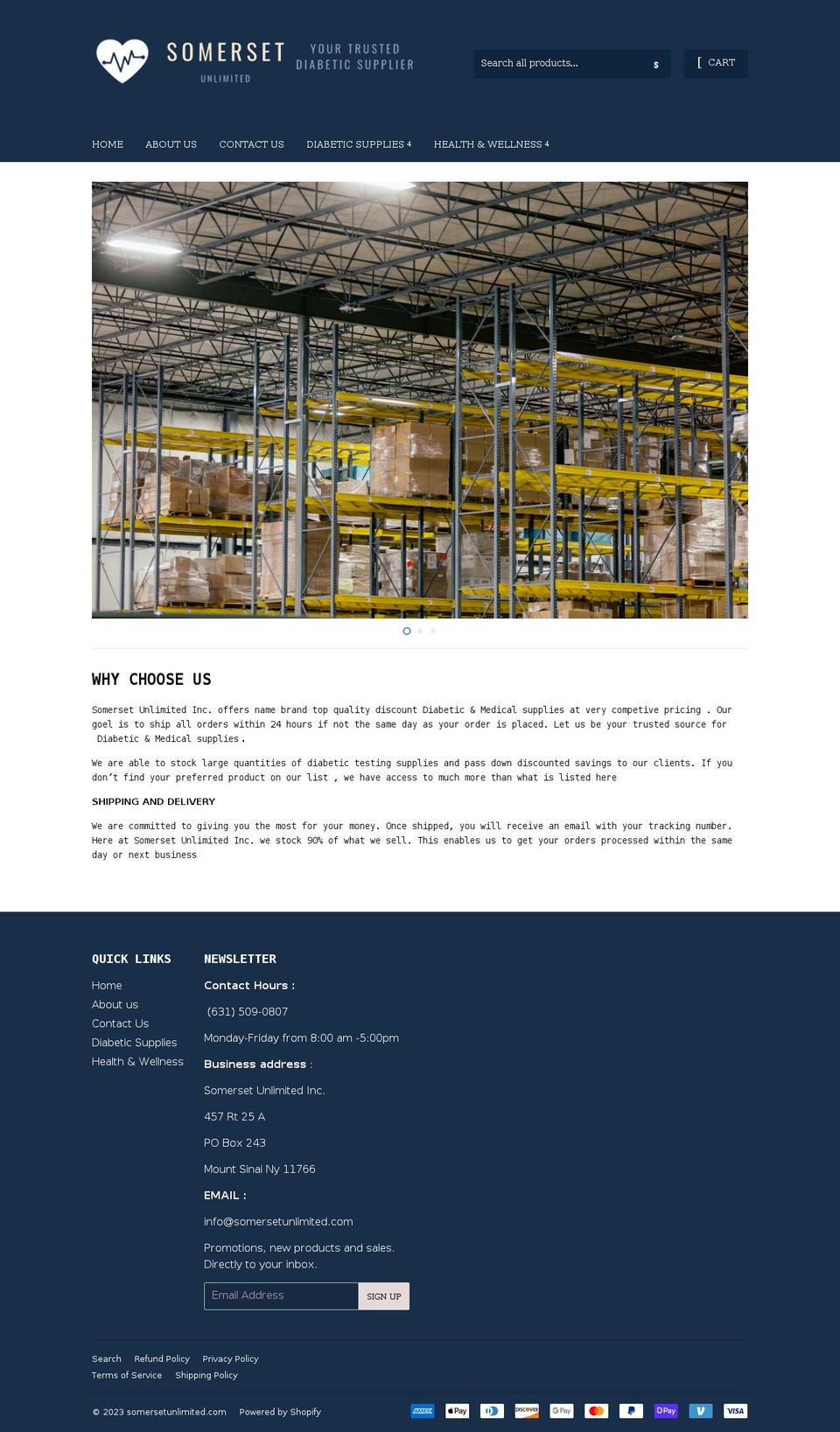 somersetunlimited.com shopify website screenshot