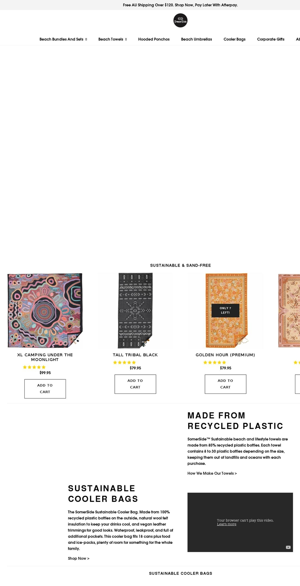 somerside.com.au shopify website screenshot