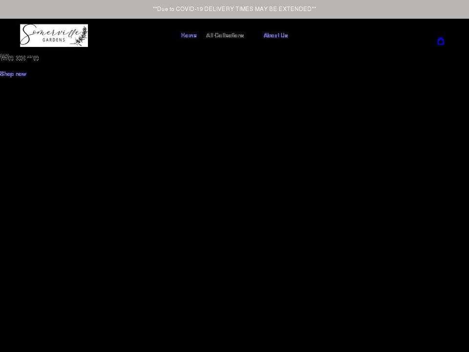 somervillegardens.com shopify website screenshot