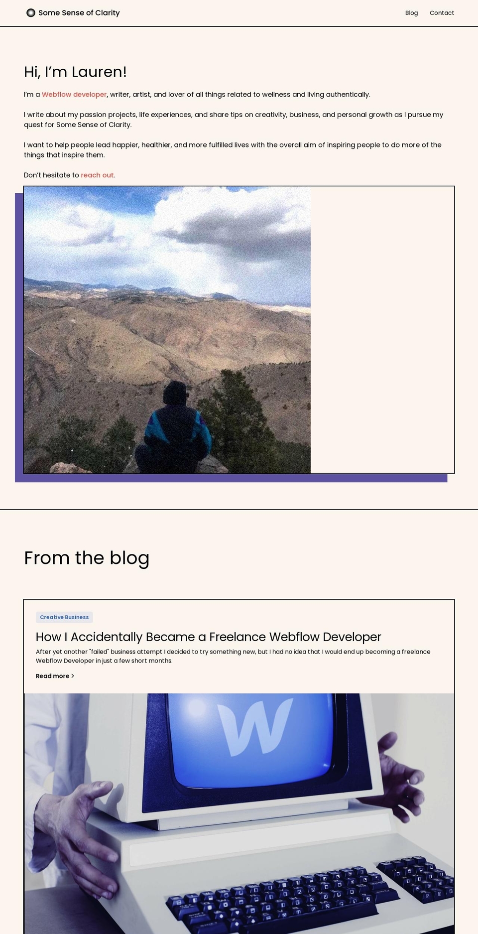 somesenseofclarity.com — Shopify storefront screenshot