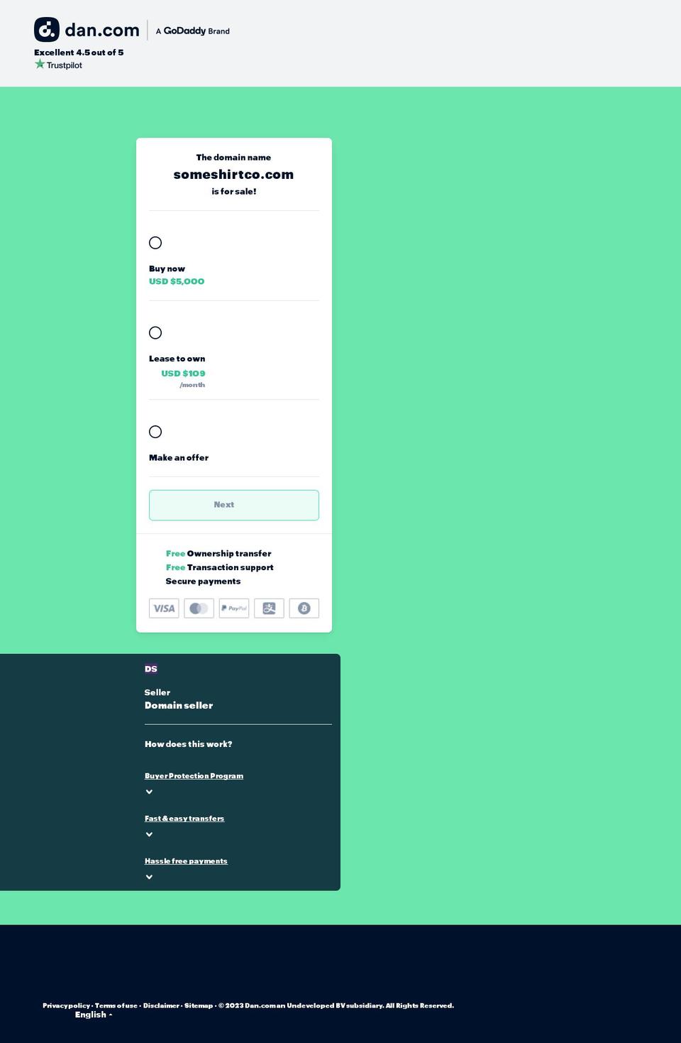 someshirtco.com — Shopify storefront screenshot