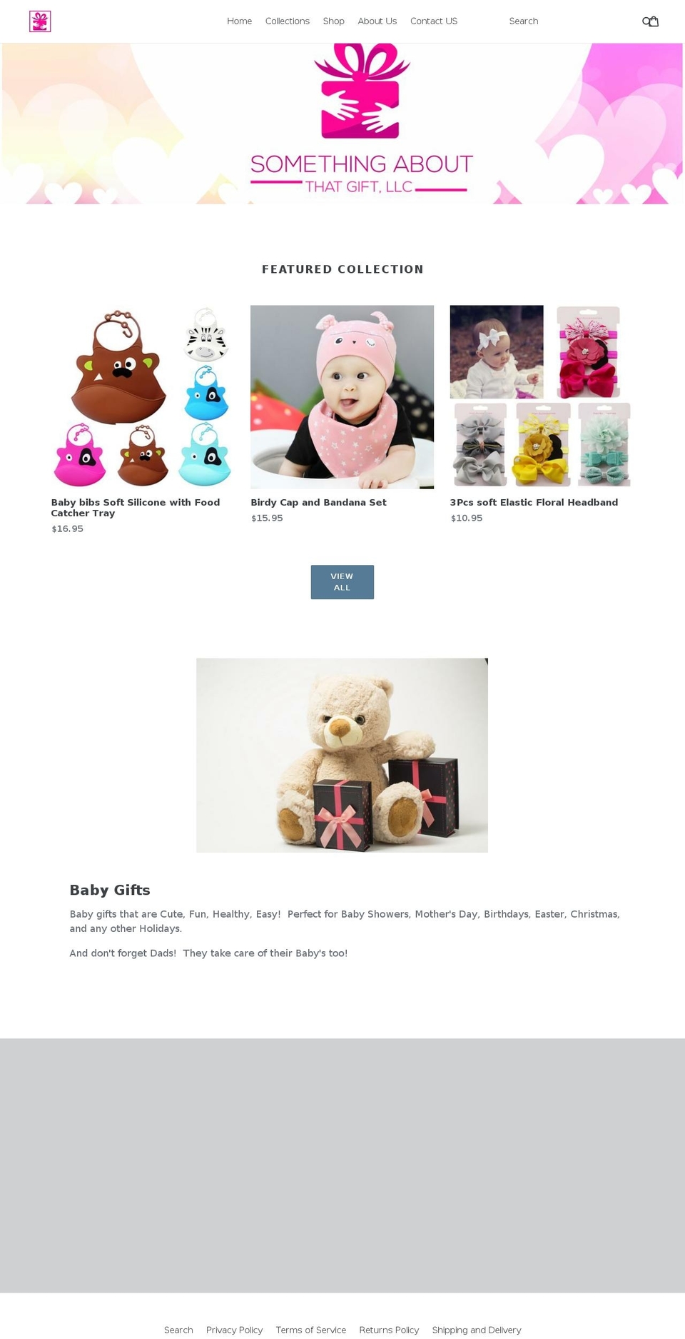somethingaboutthatgift.com — Shopify storefront screenshot