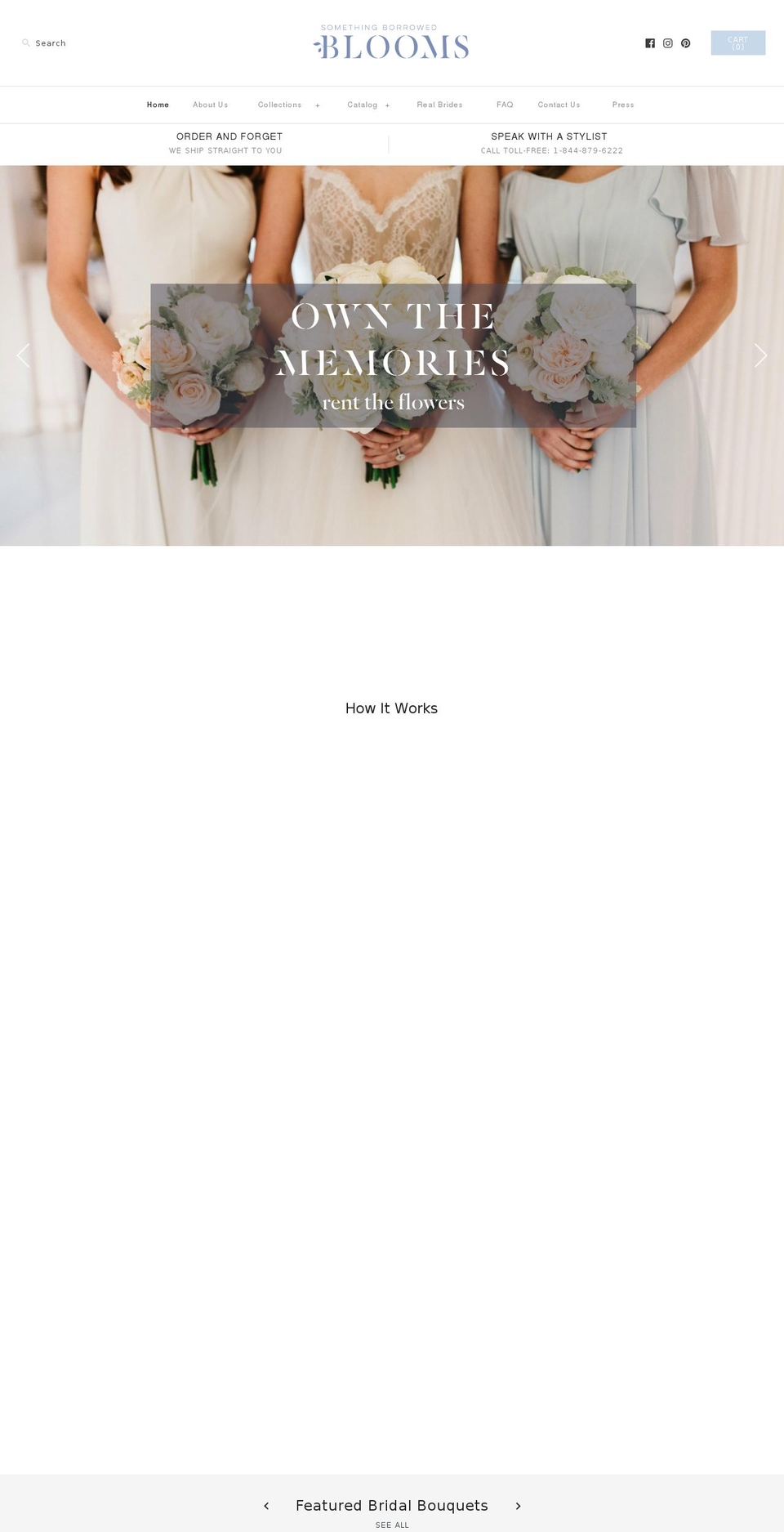 somethingborrowedblooms.net shopify website screenshot