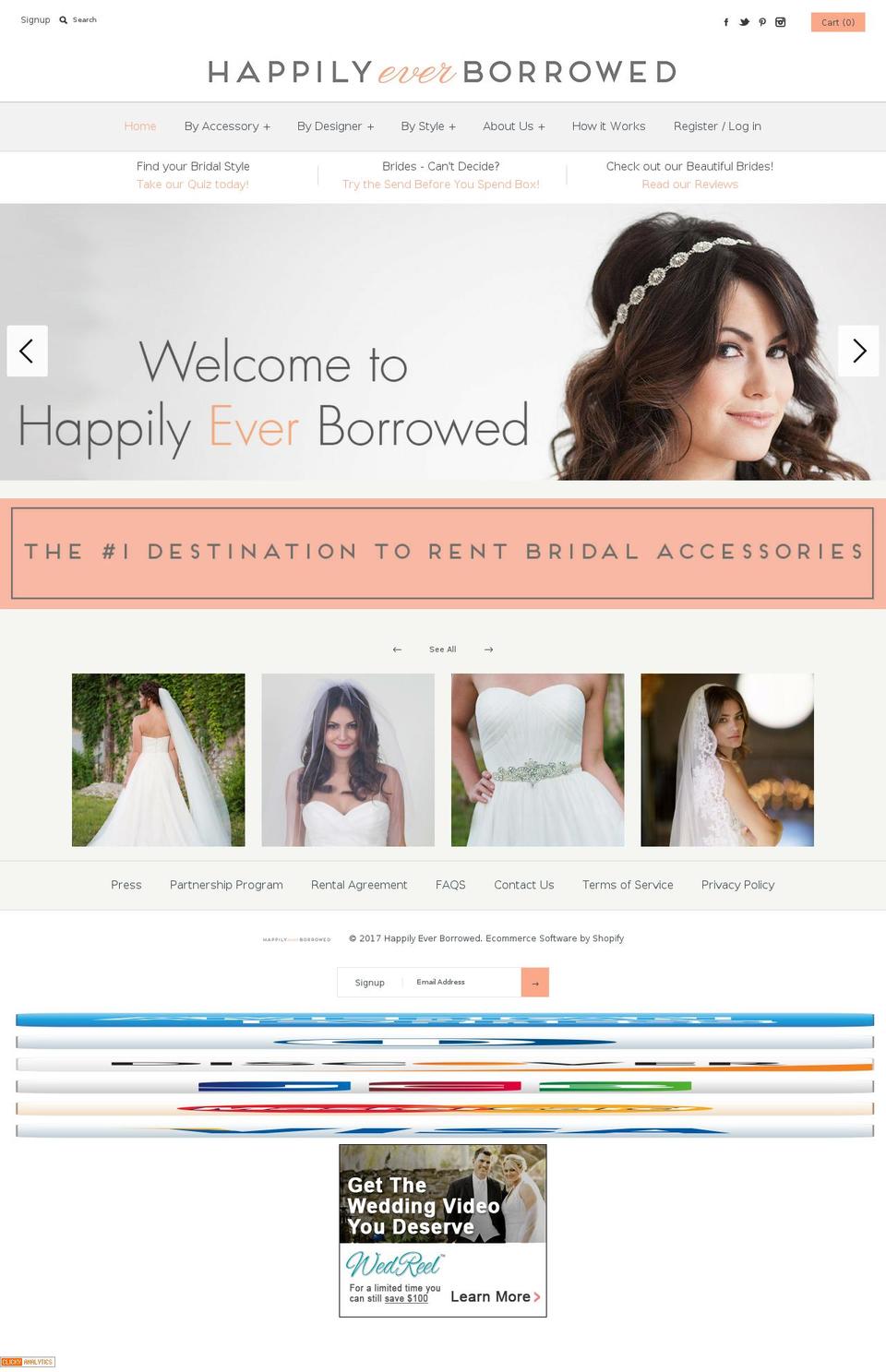 somethingborrowedny.com shopify website screenshot