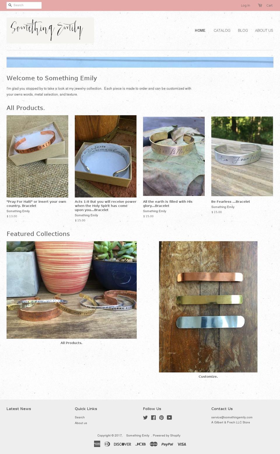 somethingemily.com shopify website screenshot