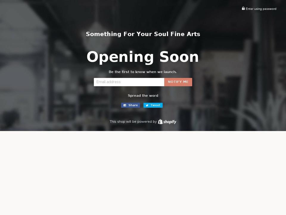 somethingforyoursoul.com — Shopify storefront screenshot